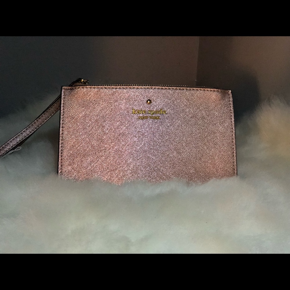 Kate spade clutch rose gold